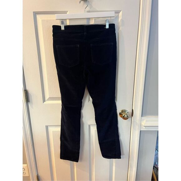 Anthropologie Pilcro Navy Velvet Mid Rise Pants sz 28 Serif Fit EUC - Picture 6 of 6